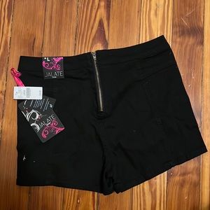 NWT Black Large High Waist Shorts